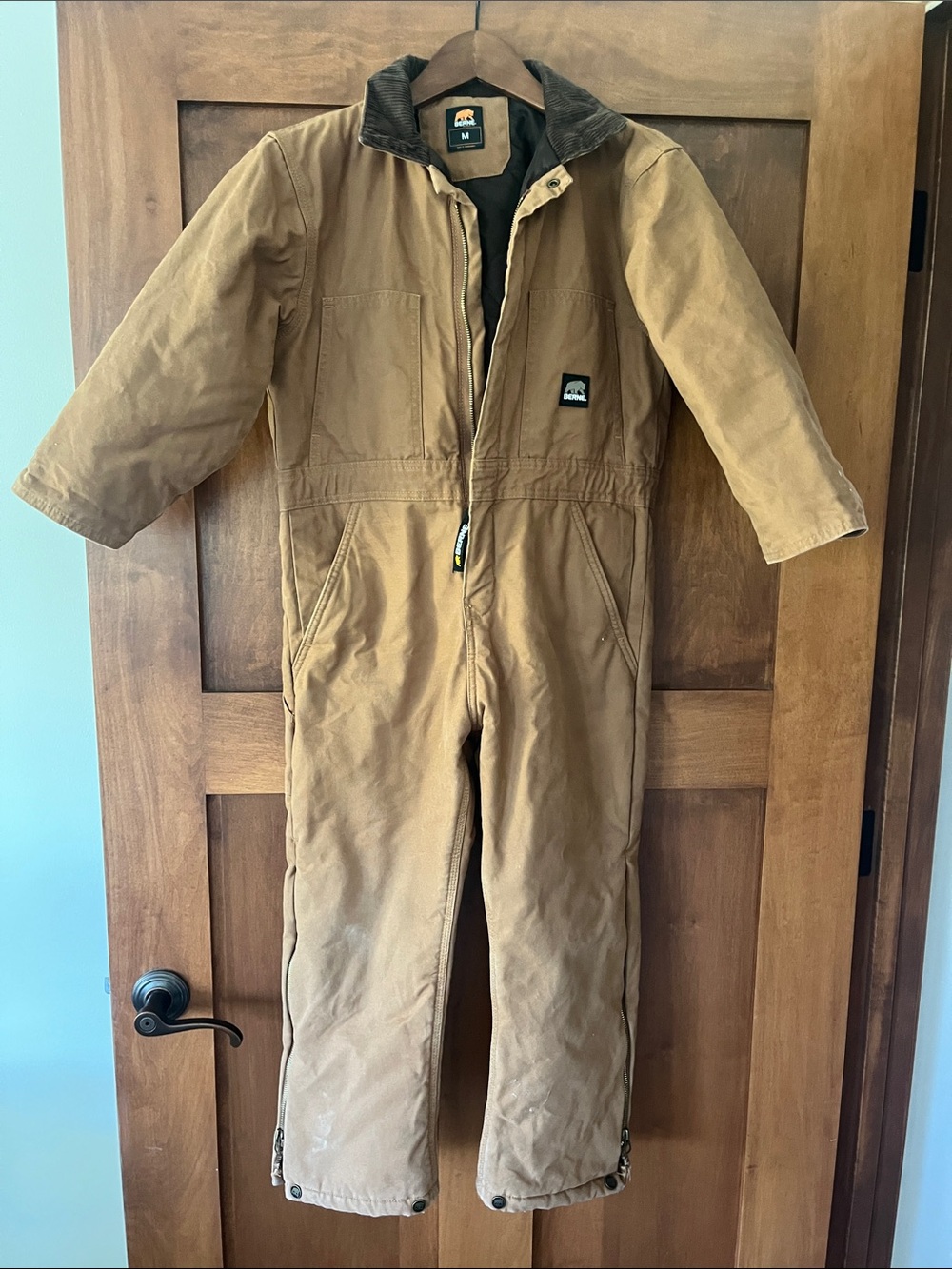 Kids Brown Insulated One-Piece Coverall